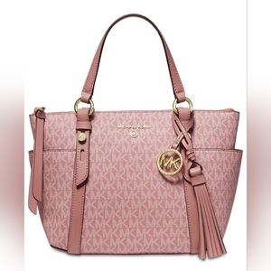 Michael kors sullivan small convertible tote rose